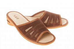 Wójciak Podhale męski domowe kapcie ze skóry naturalnej