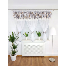 Firana 3 Kokony Odcienie Szarości Firany Gotowe