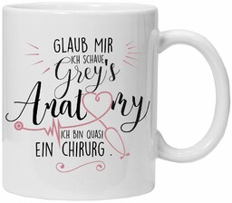 Filiżanka z sentencją Greys Anatomy filiżanka zabawny prezent