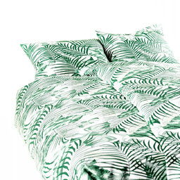 Pościel 160 x 200 3cz Flanelowa Jungle Zielony
