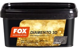 Farba dekoracyjna DIAMENTO 3D carbon 1 l FOX