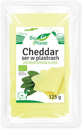 Bio Planet Ser cheddar w plastrach 125 g