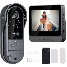 Bezprzewodowy Wideo Domofon 43 Cala IP65 Led Nocny
