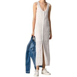 Sukienka damska Pepe Jeans Patty biała ażurowa