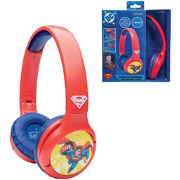 LEXIBOOK Zabawka słuchawki nauszne Superman HPBT010SU