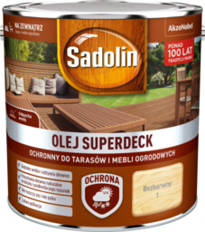 Olej do tarasów i mebli ogrodowych Superdeck Bezbarwny
