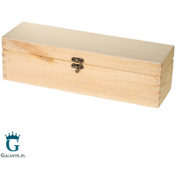 Kuferek drewniany naturalny 37x11x11 cm z możliwością graweru