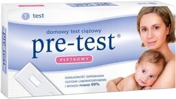 Test ciążowy pre test płytkowy