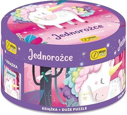 Na okrągło. Jednorożce. Puzzle i książka