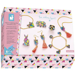 Janod Zestaw 7 szalonych geometrycznych plastikowych klejnotów -