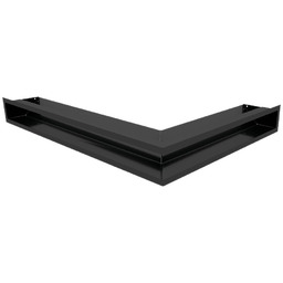 Kratka Wentylacyjna Kominkowa Luft Narożny Lewy 76,6X54,7X9 Czarna