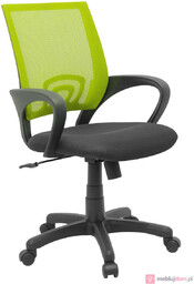 Fotel obrotowy QZY-1121 Czarno-zielony