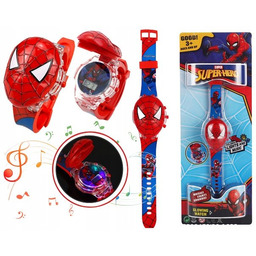 zegarek SPIDERMAN dla chłopca dziecięcy elektroniczny światło LED