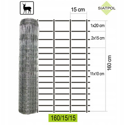 Siatka Autostradowa Leśna L 160/15/15 skoble 50m