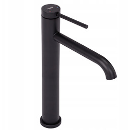 Bateria Umywalkowa Czarna Rea Clif Black Mat Nablatowa