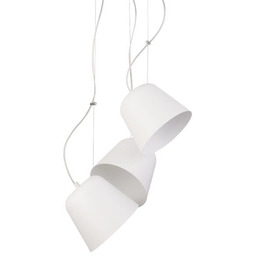 Lampa wisząca TIKET biała 3 pkt