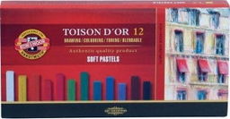 Pastele suche TOISON Koh-I-Noor 18 kolorów