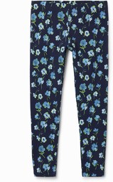 Długie legginsy w kwiaty