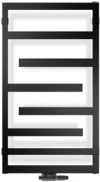 Oltens Flamma grzejnik łazienkowy 88x50 czarny mat 55014300
