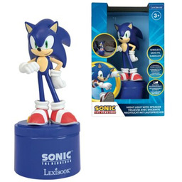 LEXIBOOK Zabawka lampka nocna z głośnikiem Sonic The