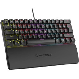 Rampage PLOWER K60 Blue Switch Czarny Klawiatura mechaniczna
