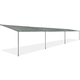 Antracytowe zadaszenie tarasu Genua 3 x 12m Garden