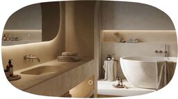 Lustro ścienne LED 100x60cm TOP-4