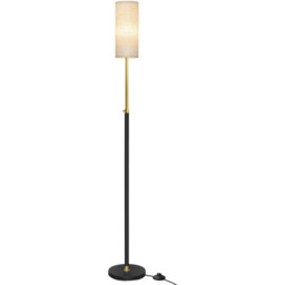 Lampa podłogowa VASAGLE, regulowana wysokość, czarna, 25 25