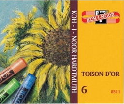 Pastele suche TOISON Koh-I-Noor 6 kolorów