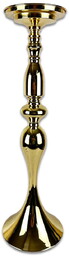Świecznik metalowy lichtarz duży złoty 60x18cm S GOLD