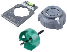 Wolfcraft WF5897000 - Zestaw do montażu puszek elektrycznych