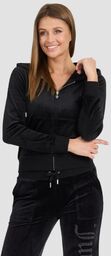 JUICY COUTURE Damska czarna bluza Robertson Jewelled Velour