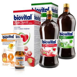 Zestaw Biovital Pamięć, 1 l + Biovital Zdrowie