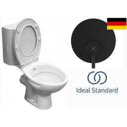 Kompakt WC funkcją bidet z deska, odpływ poziomy