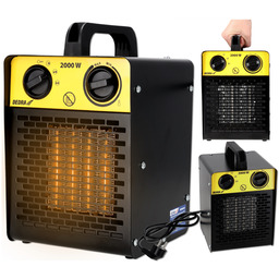 Nagrzewnica Elektryczna Dedra Ceramiczna Ptc 2KW Farelka Grzejnik+termostat