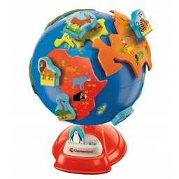 Interaktywny Mówiący Globus Przedszkolaka wesołe quizy dopasuj zwierzęta