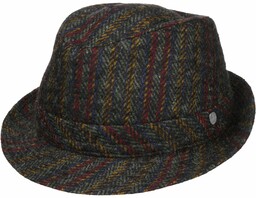 Kapelusz Wełniany Fairbury Trilby by Lierys, oliwkowy, cm