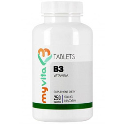 MyVita Witamina B3 50 mg, 250 tabl. -