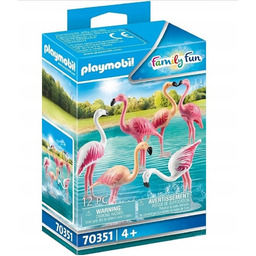 Playmobil, Family Fun, Flamingi, zoo, Zwierzaki, 70351