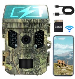 Kamera Leśna Fotopułapka 1080P Wifi Z Czujnikiem Ruchu