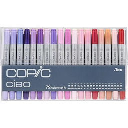 COPIC Ciao Marker Set A z 72 kolorami,