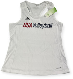 Koszulka bokserka biała USA Adidas VOLLEYBALL M