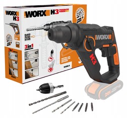 Młotowiertarka akumulatorowa Worx WX390.9 20V 1,2J
