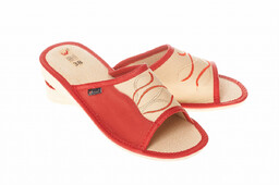 Wójciak Podhale damskie kapcie skóra naturalna domowe laczki