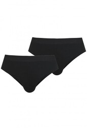 Gładkie slipy męskie (2 pack) z dzianiny bambusowej
