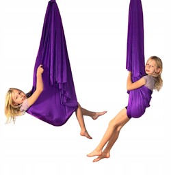 Hamak aerial do jogi chusta akrobatyczna 5m fioletowy