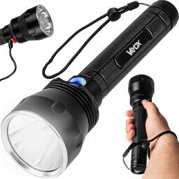 Latarka Led Taktyczna Wojskowa Akumulatorowa Lampa Usb-C Ipx5