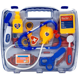 Zestaw małego lekarza w walizce doktor stetoskop