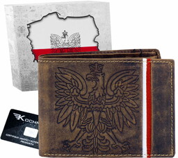 KOCHMANSKI portfel męski skórzany Z ORŁEM 1355