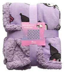 Sanrio Ciepły Koc Narzuta Kuromi Hello Kitty 120